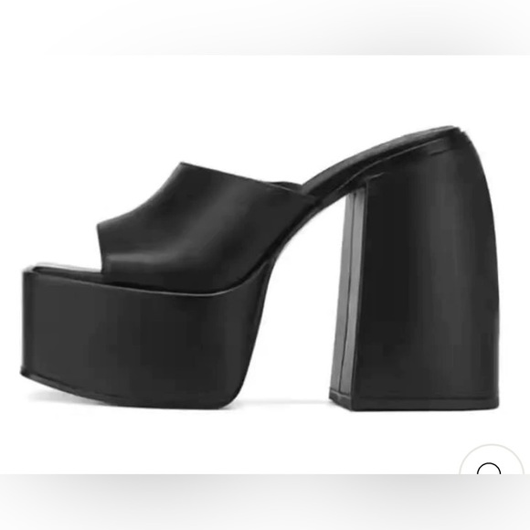 NWOT Missheel Square Chunky Heel Platform Sandals - Picture 2 of 4
